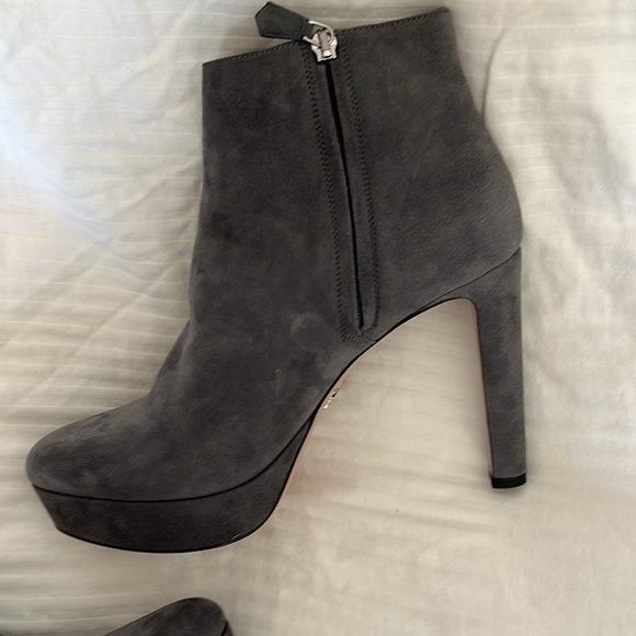 Prada Grey Suede Ankle Boot - Picture 6 of 6